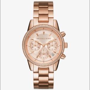 Michael Kors Rose Gold Ritz Watch